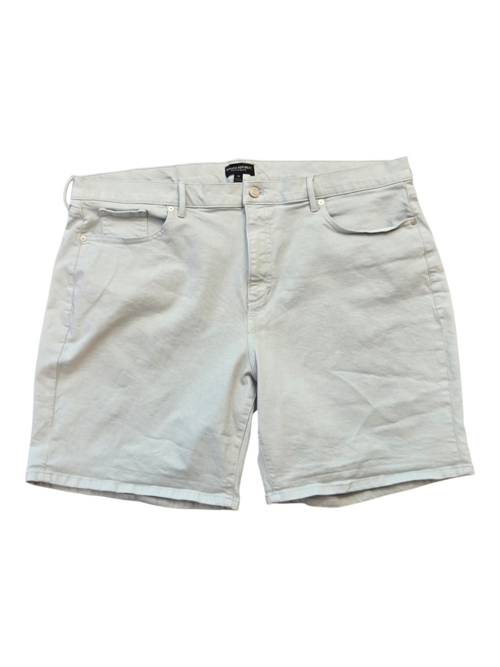 Banana Republic Light Wash Denim Mid-Rise 9" Inseam Girlfriend Shorts - Size 18